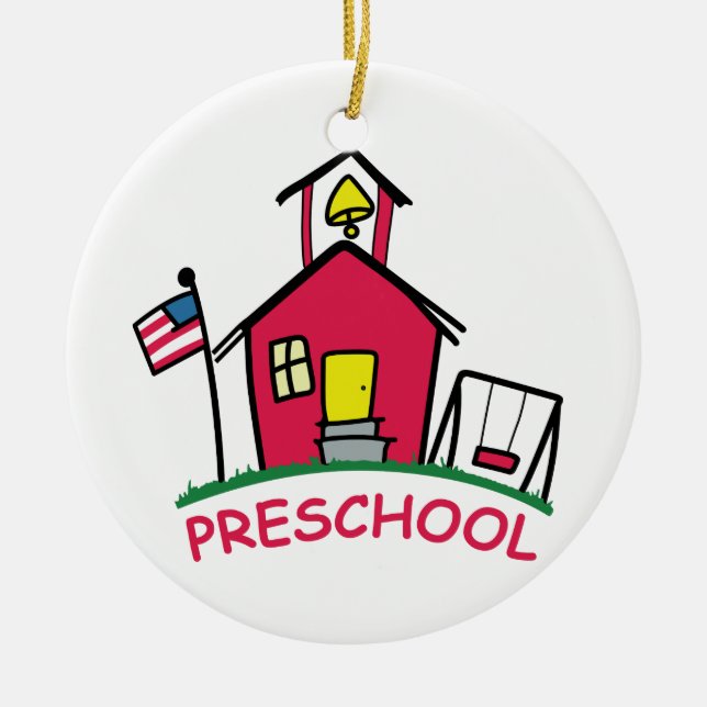 Preschool Ceramic Tree Decoration (Front)