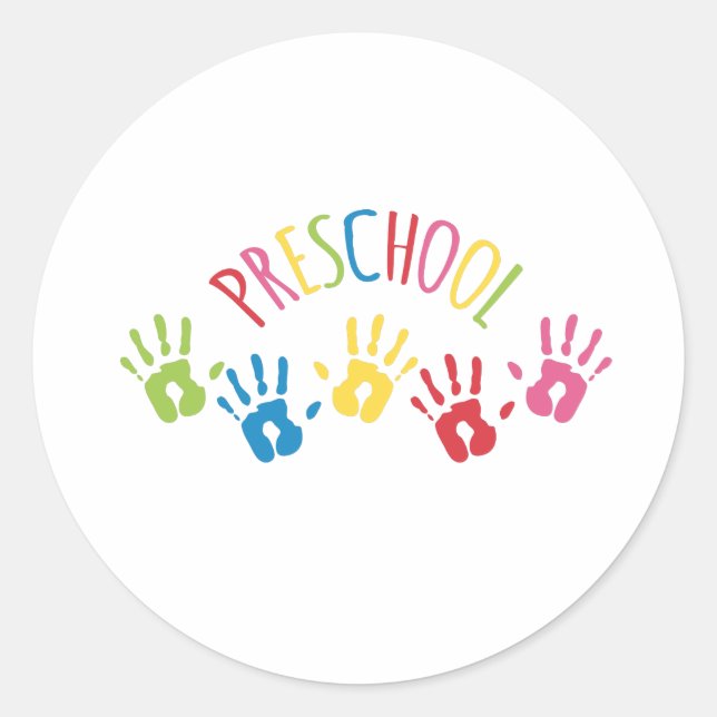 Preschool Classic Round Sticker (Front)