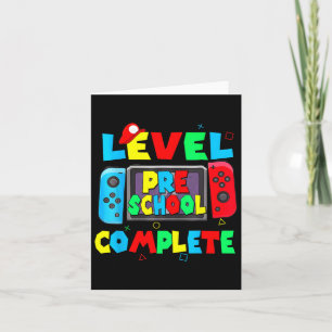 Preschool Complete Last Day Of School Video Game 1 Card