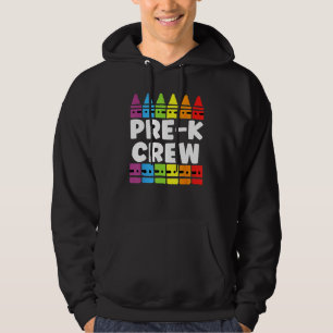 PRESCHOOL CREW PRE K Tribe Back To School Teacher  Hoodie