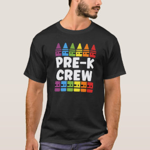Preschool Crew Pre K Tribe Back To School Teacher T-Shirt