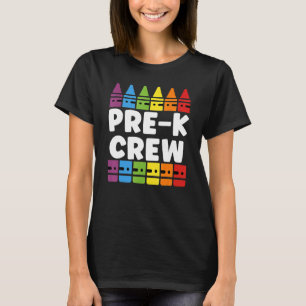 Preschool Crew Pre K Tribe Back To School Teacher T-Shirt