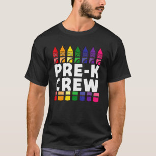 Preschool Crew Pre K Tribe Back To School Teacher T-Shirt