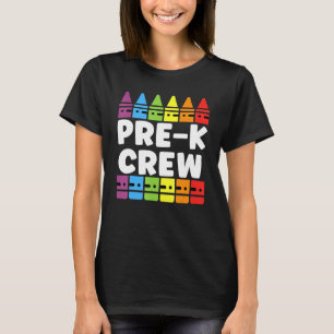 Preschool Crew Pre K Tribe Back To School Teacher T-Shirt