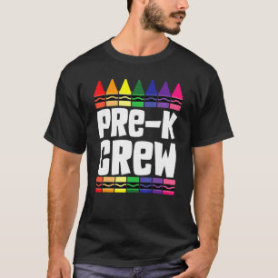 Preschool Crew Pre K Tribe Back To School Teacher T-Shirt