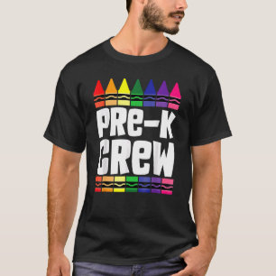 Preschool Crew Pre K Tribe Back To School Teacher T-Shirt
