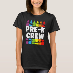 Preschool Crew Pre K Tribe Back To School Teacher  T-Shirt