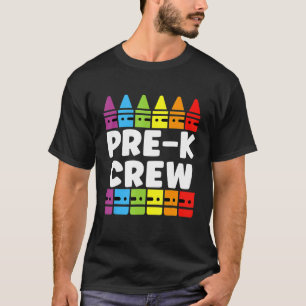 Preschool Crew Pre K Tribe Back To School Teacher T-Shirt