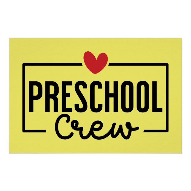 Preschool Crew Preschool Squad Poster (Front)