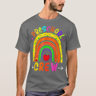 Preschool Crew Teacher Funny First Day Of School  T-Shirt