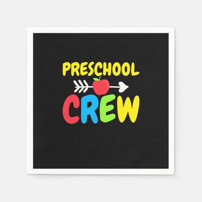 Preschool Crew Teacher Napkin (Front)