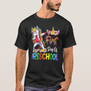 Preschool Cute Unicorn Teacher Team Preschool Squa T-Shirt