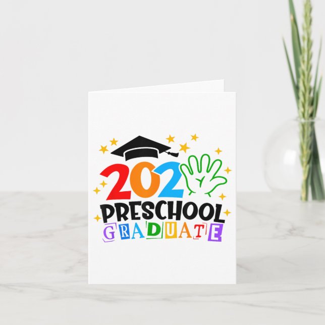 Preschool Graduate 2025 Graduation Cl Of 2025 Kids Card (Front)