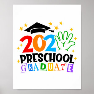 Preschool Graduate 2025 Graduation Cl Of 2025 Kids Poster