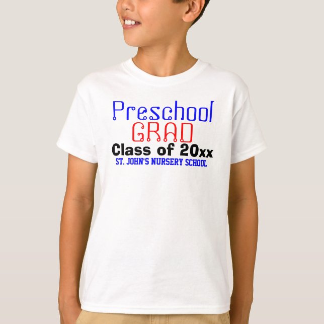 Preschool Graduate Class of Colourful Shirt (Front)