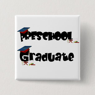 Preschool Graduate  Tshirts and Gifts 15 Cm Square Badge