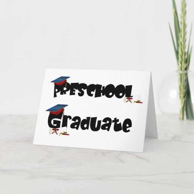Preschool Graduate  Tshirts and Gifts Card (Front)