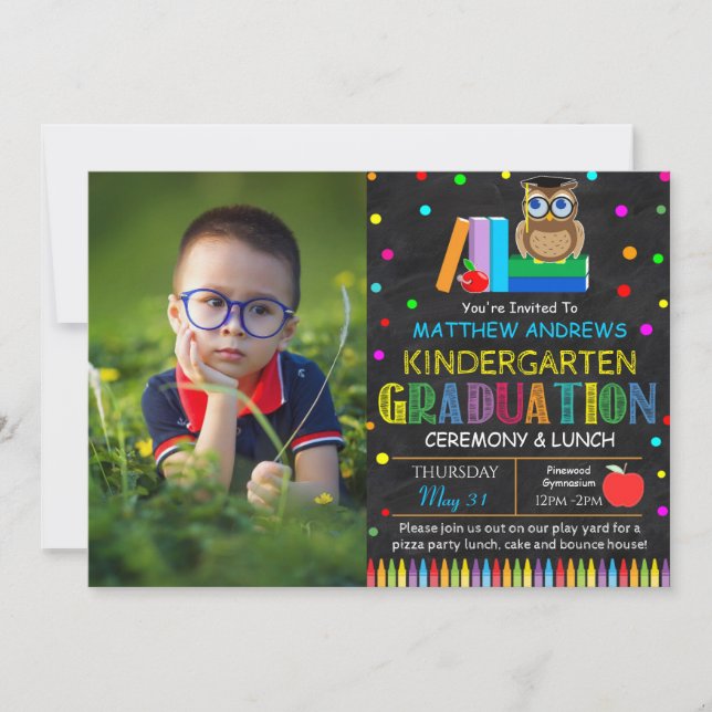 Preschool Graduation Ceremony Invitation (Front)
