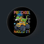 Preschool Graduation Cl Of 2025 Graduate Dinosaur  6 Cm Round Badge<br><div class="desc">Preschool Graduation Cl Of 2025 Graduate Dinosaur Boys</div>