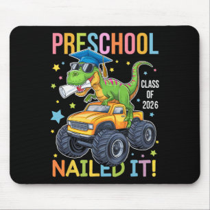Preschool Graduation Cl Of 2025 Graduate Dinosaur  Mouse Pad