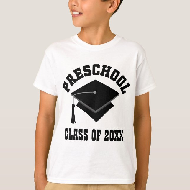 Preschool Graduation Class Personalised Gift T-Shirt (Front)