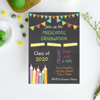 Preschool Graduation Invitation