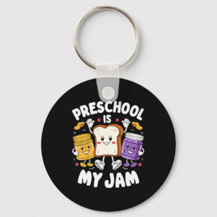 Preschool Is My Jam Peanut Butter Jelly Teacher Key Ring