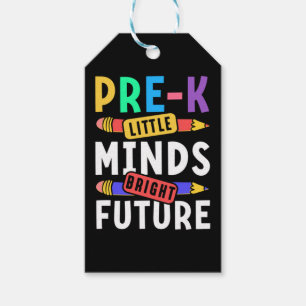 Preschool Kids Back to School Little Minds Bright Gift Tags
