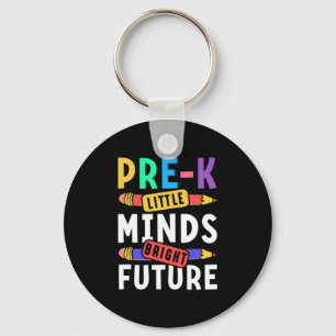 Preschool Kids Back to School Little Minds Bright  Key Ring