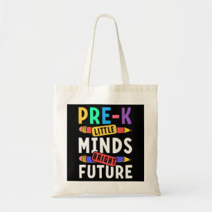 Preschool Kids Back to School Little Minds Bright Tote Bag
