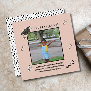 Preschool Kindergarten Graduation Party Invitation