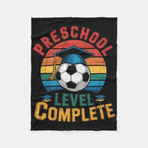Preschool Level Complete Soccer Boy Girl Last Day Fleece Blanket