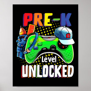 Preschool Level Unlocked Byck To School Video Game Poster
