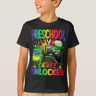 Preschool Level Unlocked Video Game Back to School T-Shirt