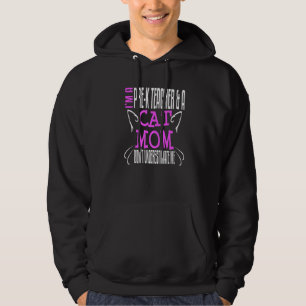 Preschool Pre K Teacher Nursery School Cat Mom Own Hoodie