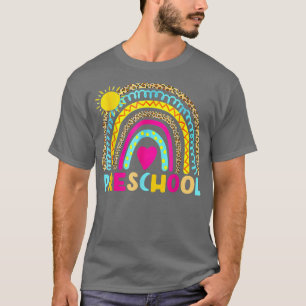 Preschool Rainbow Back To School Teacher Girls Boy T-Shirt