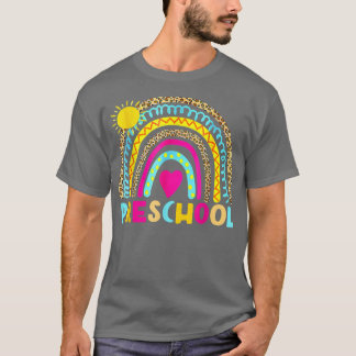 Preschool Rainbow Back To School Teacher Girls Boy T-Shirt