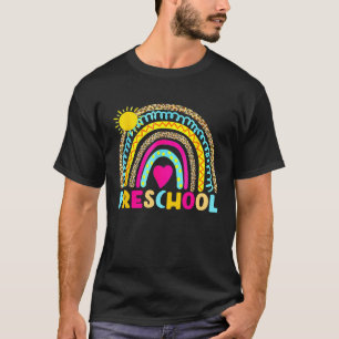 Preschool Rainbow Back To School Teacher Girls Boy T-Shirt