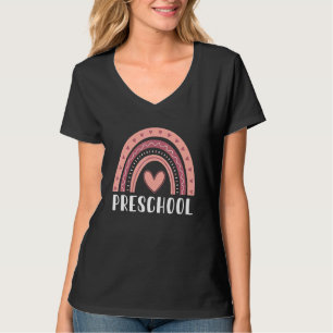 Preschool Rainbow Team Hello Preschool Rocks Squad T-Shirt
