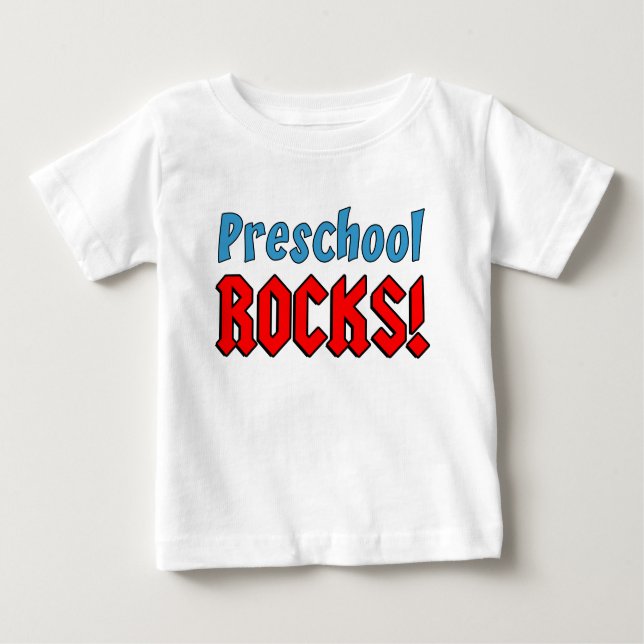 Preschool Rocks Baby T-Shirt (Front)