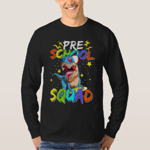 Preschool Squad Dinosaur First Day Of School T-Shirt
