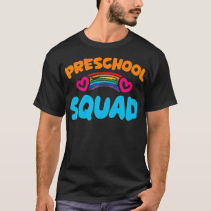 Preschool Squad Goal Crew Team Children Kids Colou T-Shirt