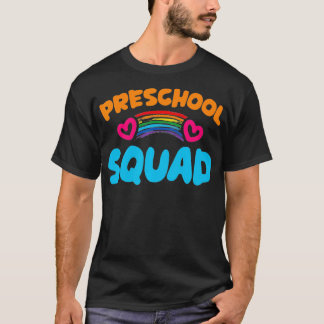Preschool Squad Goal Crew Team Children Kids Colou T-Shirt