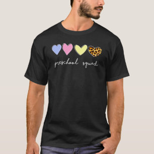Preschool Squad Teacher Back To School Daycare App T-Shirt