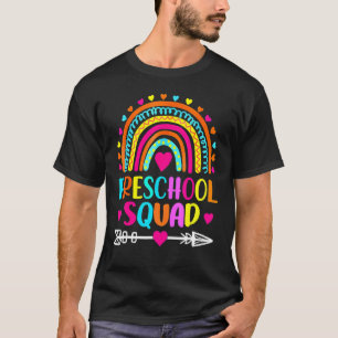 Preschool Squad Teacher  Rainbow  Back To School 1 T-Shirt