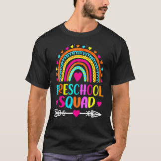 Preschool Squad Teacher Rainbow Back To School 1 T-Shirt