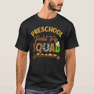 Preschool Students School Zoo Field Trip Squad Mat T-Shirt
