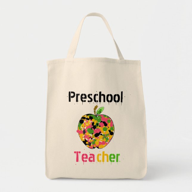 Preschool Teacher Apple Bag (Front)