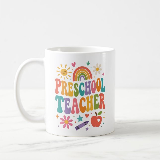 Preschool Teacher Appreciation Coffee Mug (Left)