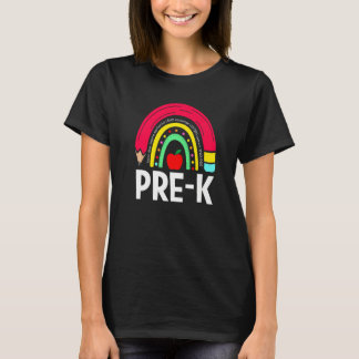 Preschool Teacher Cute Rainbow Back To School Kid T-Shirt
